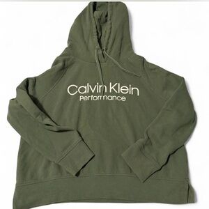 Calvin Klein Olive Green Logo Hoodie